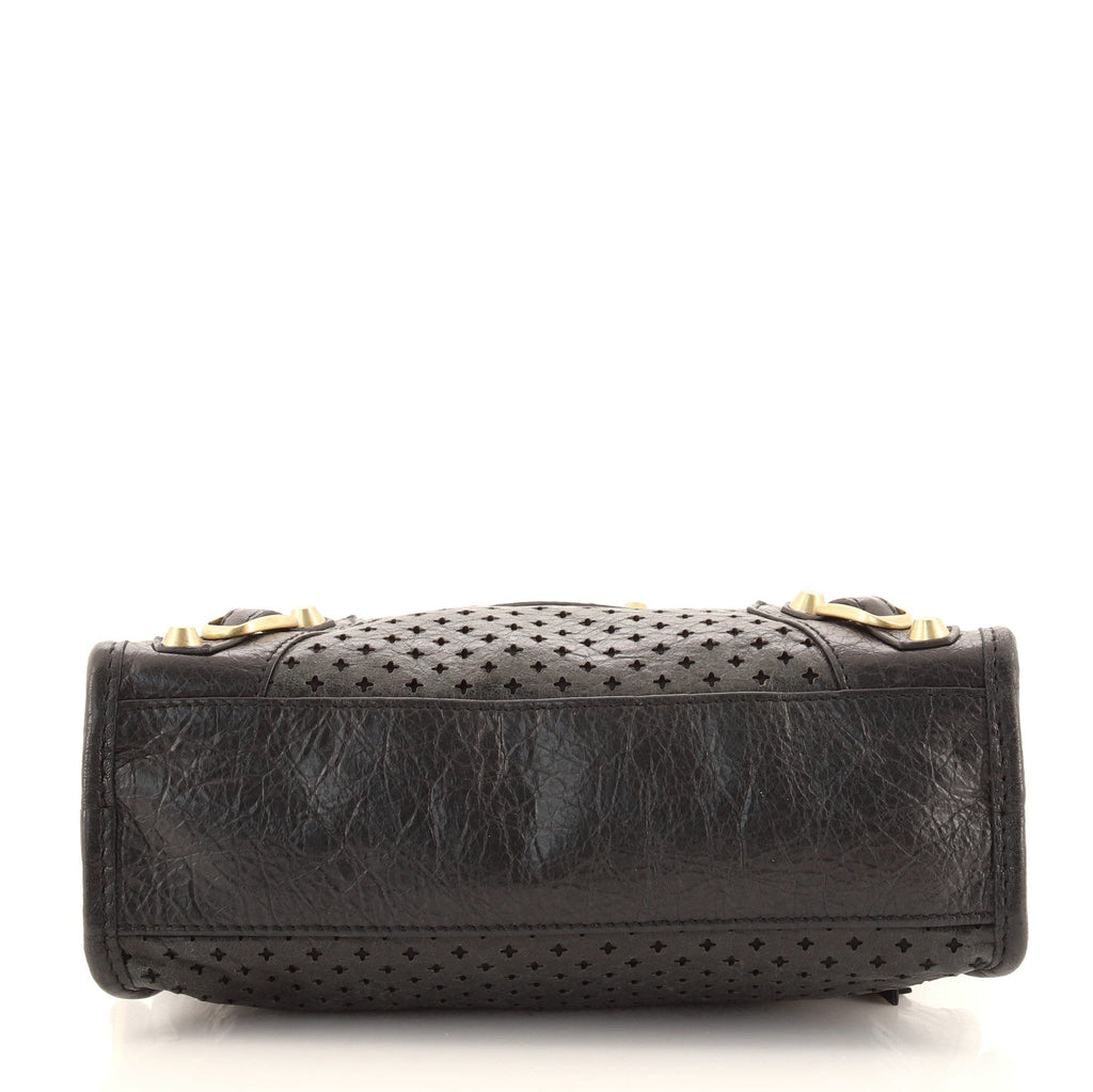 City Classic Studs Bag Perforated Leather Mini