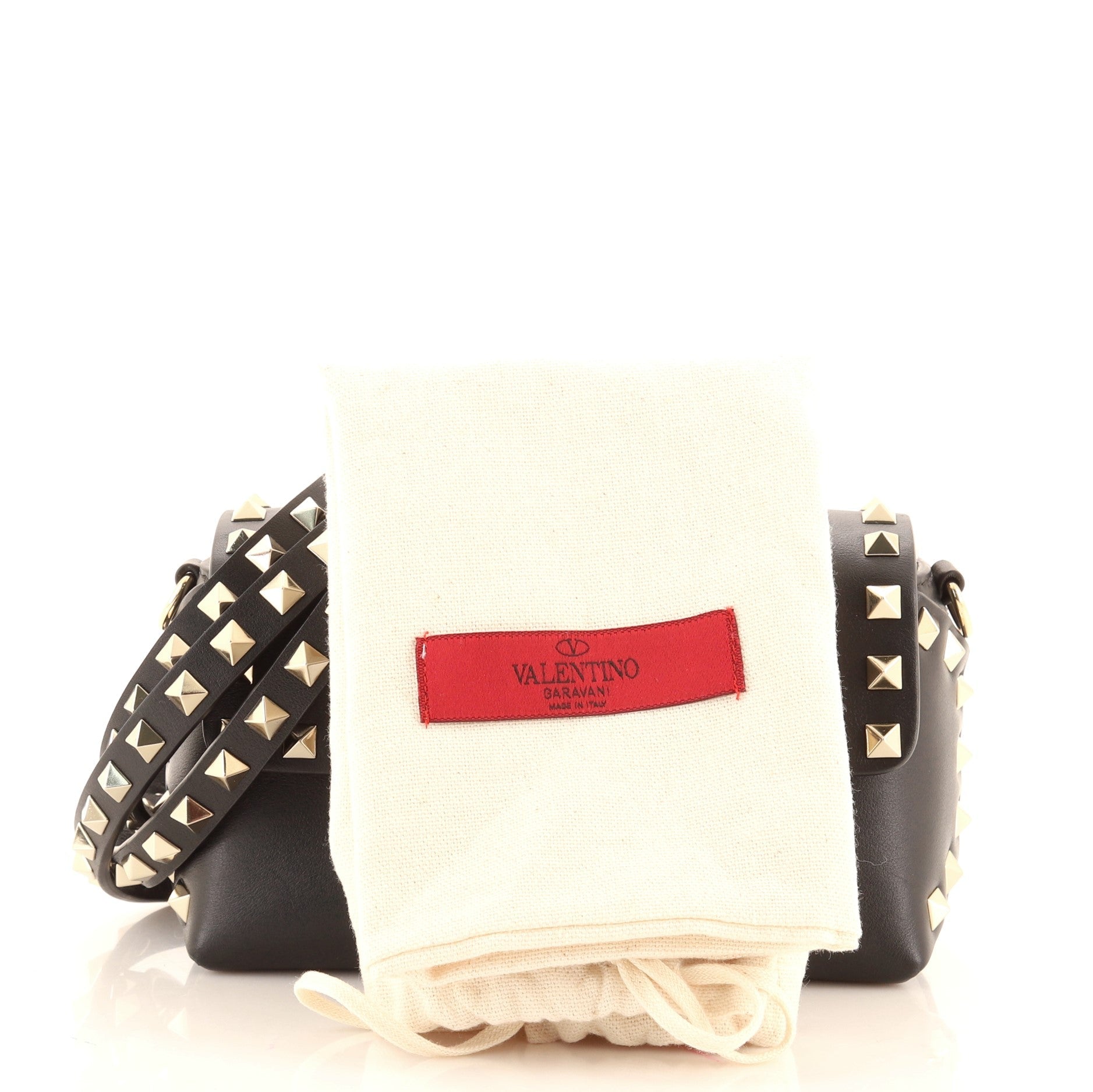 Rockstud Flip Lock Flap Bag Leather Mini