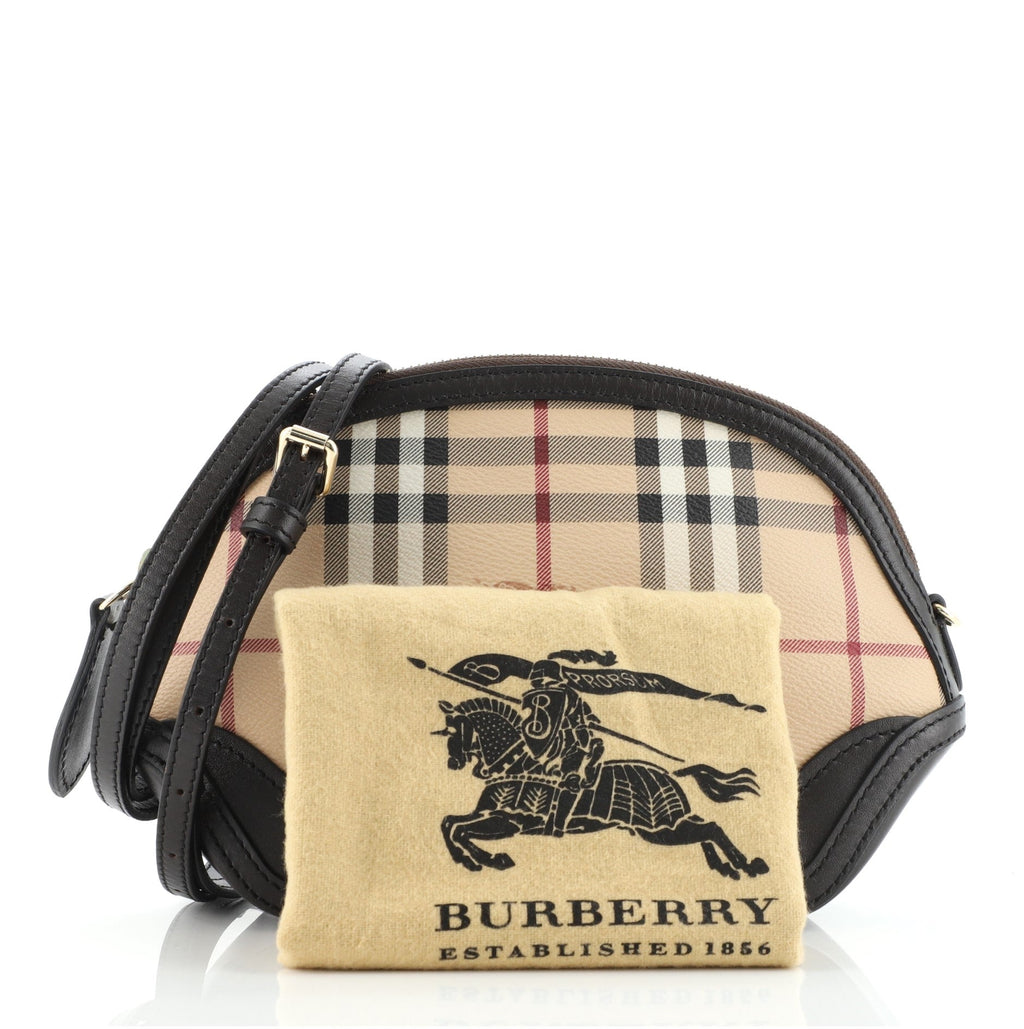 Orchard Crossbody Bag Haymarket Coated Canvas and Leather Mini