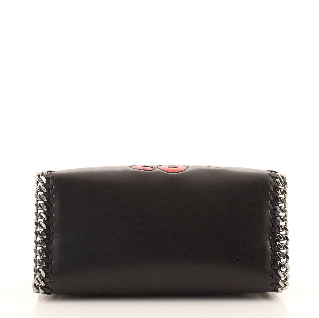 Falabella Box Top Handle Bag Embroidered Faux Leather Mini