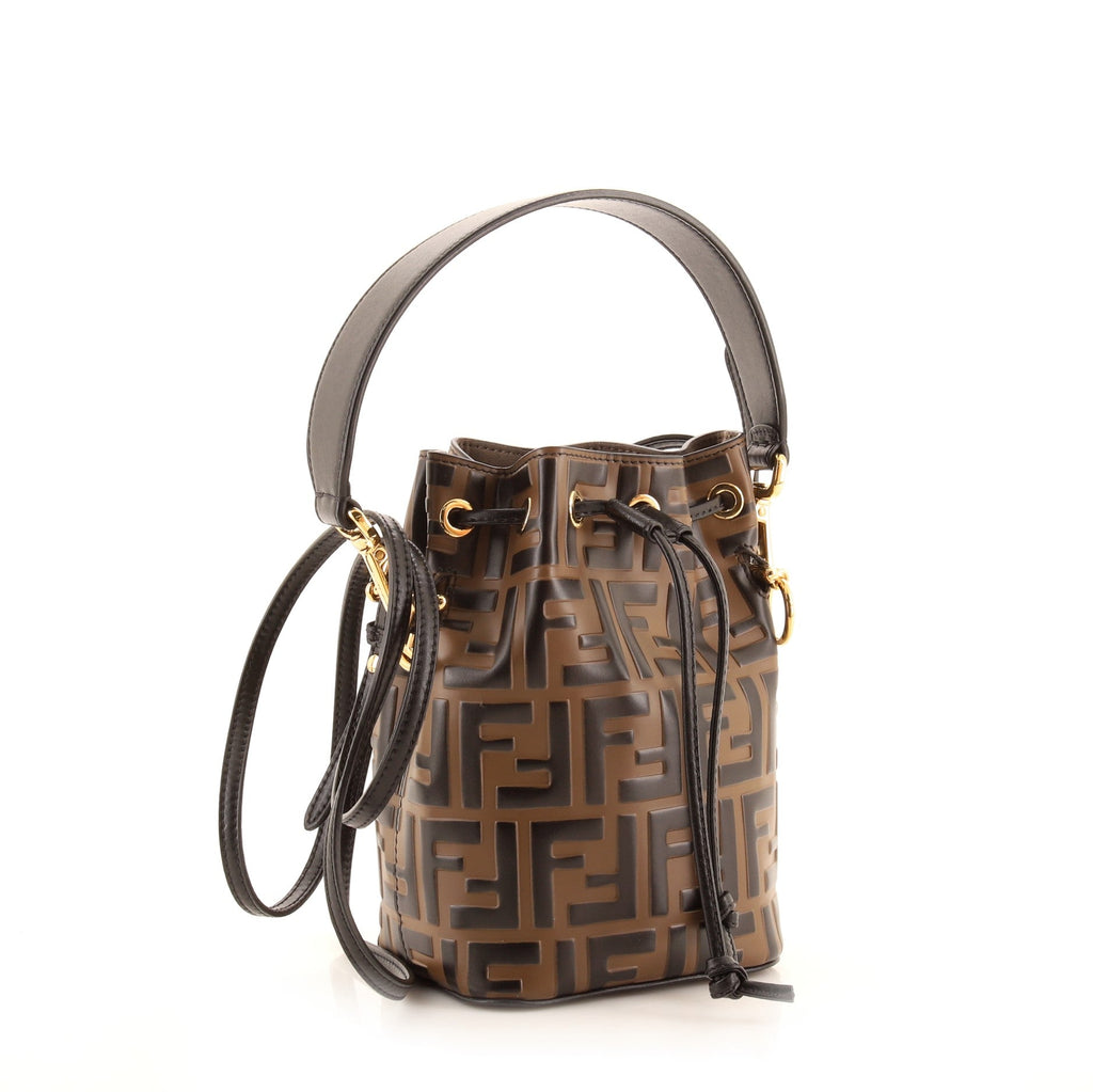 Mon Tresor Bucket Bag Zucca Coated Canvas Mini