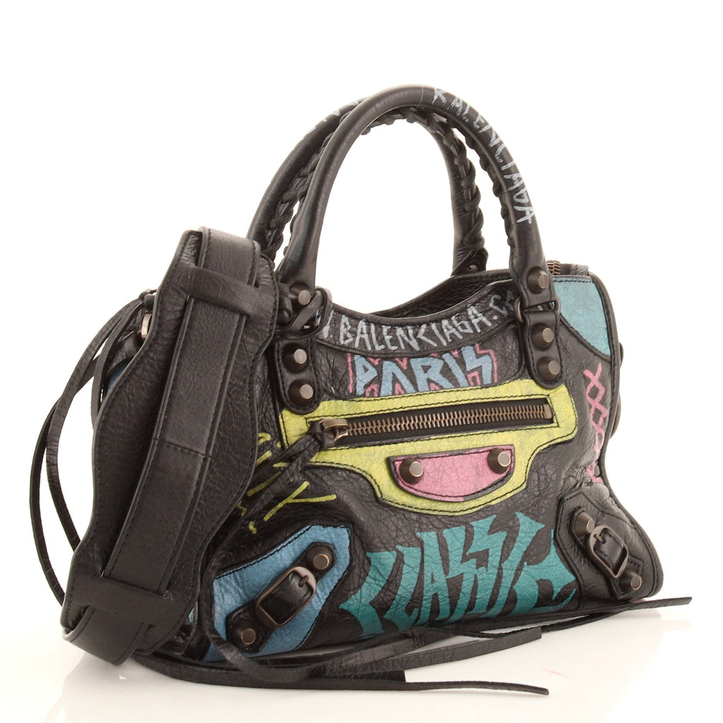 City Graffiti Classic Studs Bag Leather Mini