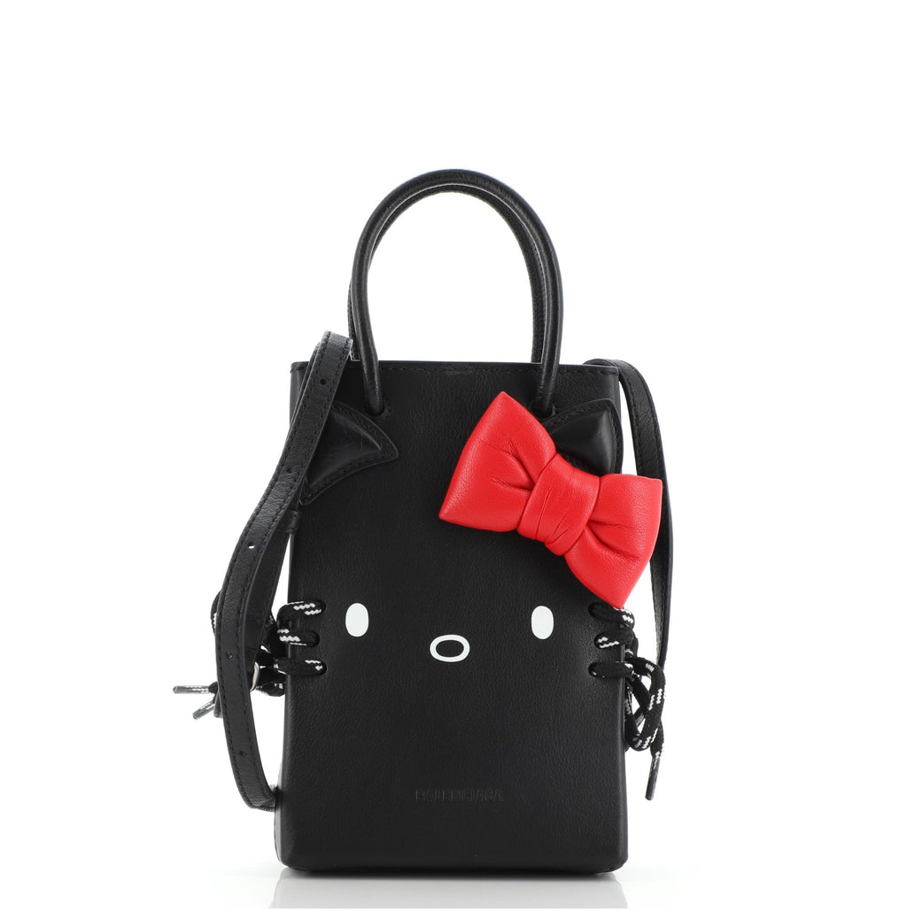 Hello Kitty Shopping Tote Printed Leather Mini