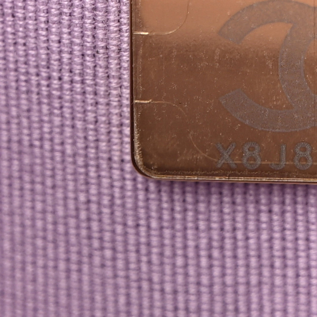 Caviar Quilted Funky Match Mini Flap Light Purple