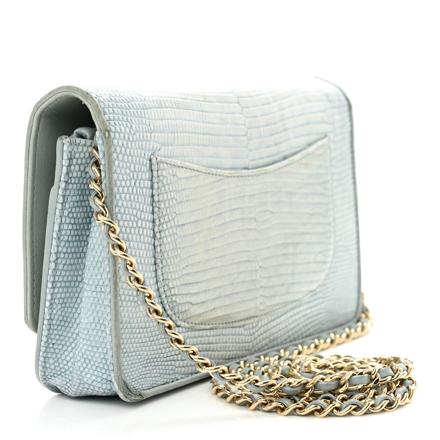 Lizard Wallet on Chain WOC Light Grey
