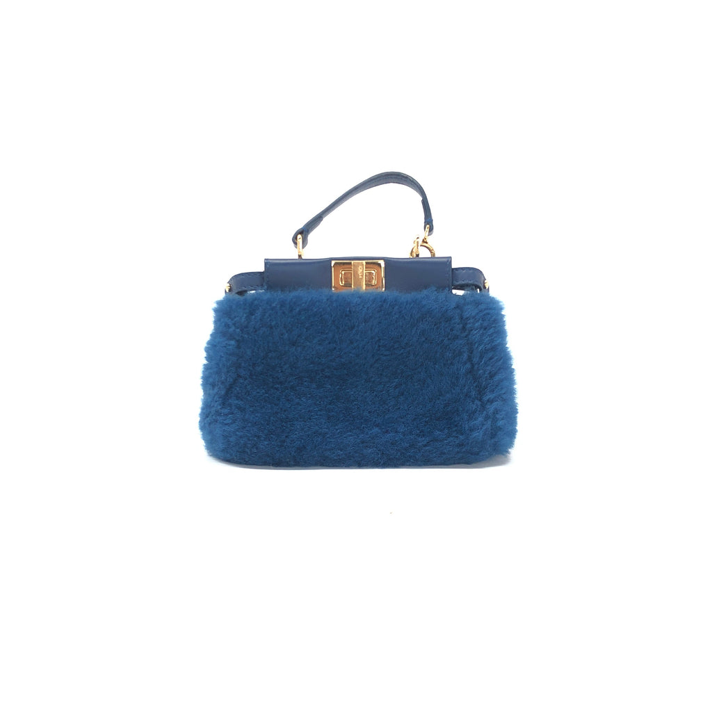 Fendi Micro Peekaboo Shearling 2way Bag