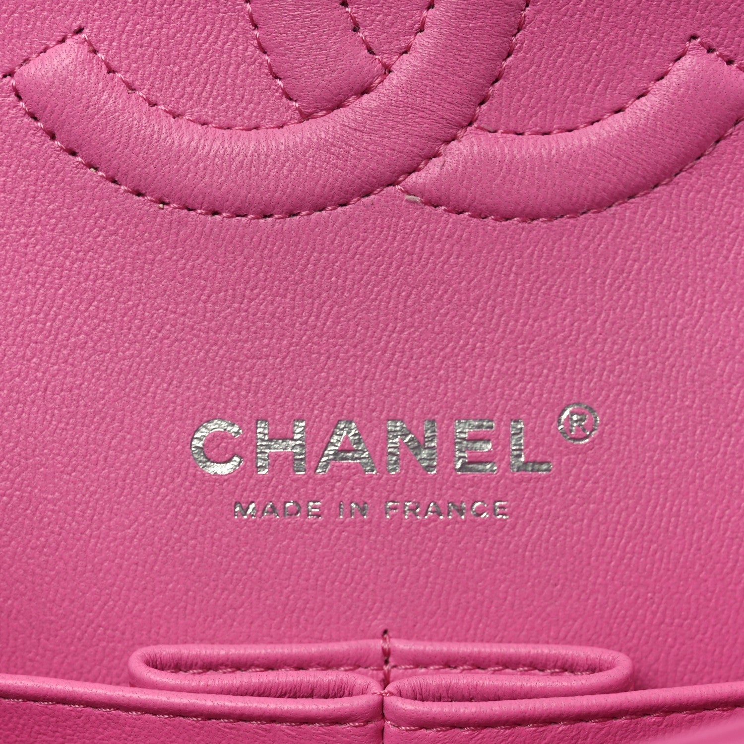 Lambskin Quilted Medium Double Flap Pink