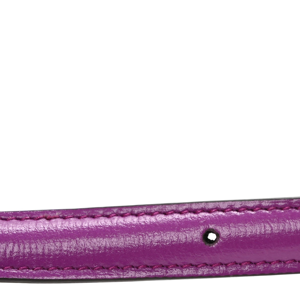 Efesto Leather Womens Horsebit 15/23mm Belt 75 30 Purple