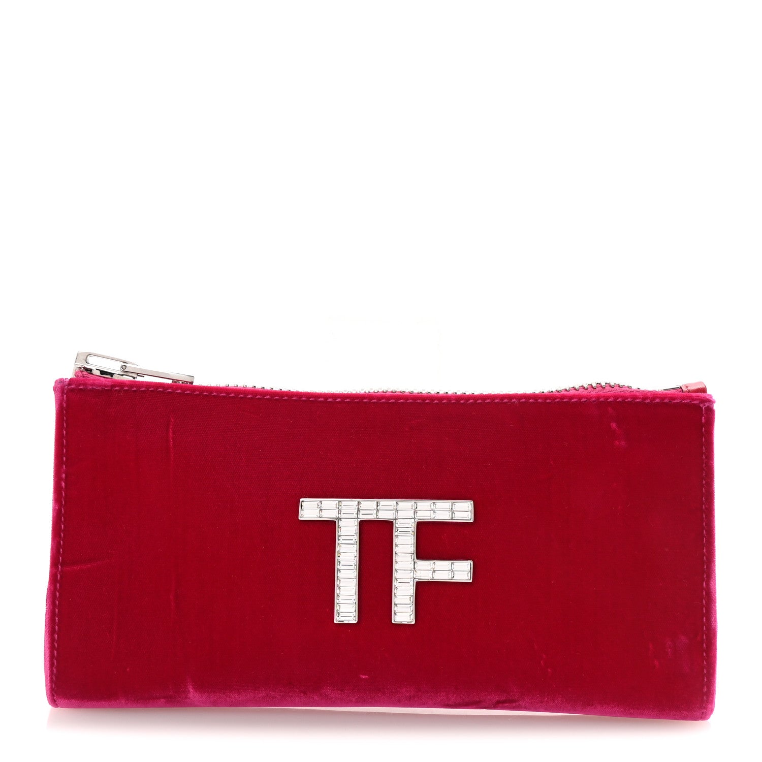 Velvet Crystal TF Clutch Pink