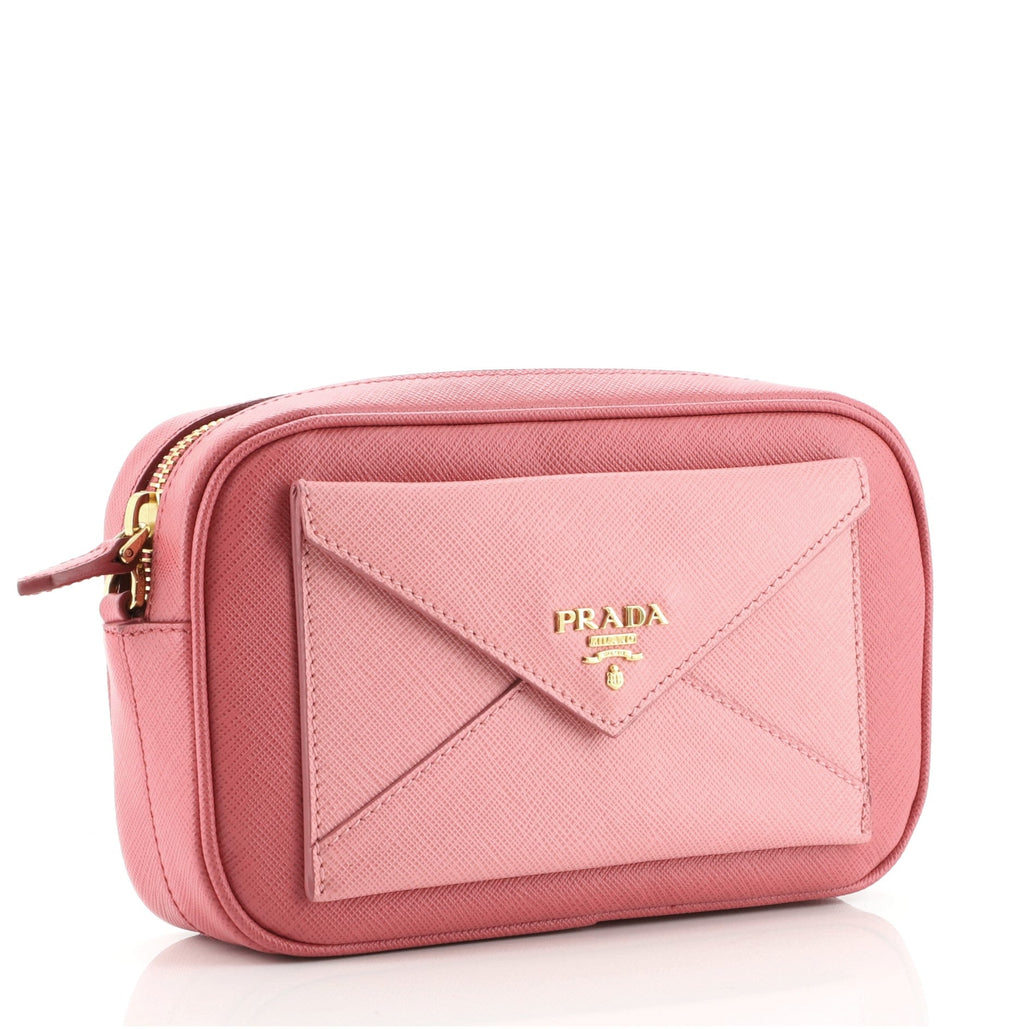 Front Pocket Zip Crossbody Bag Saffiano Leather Mini