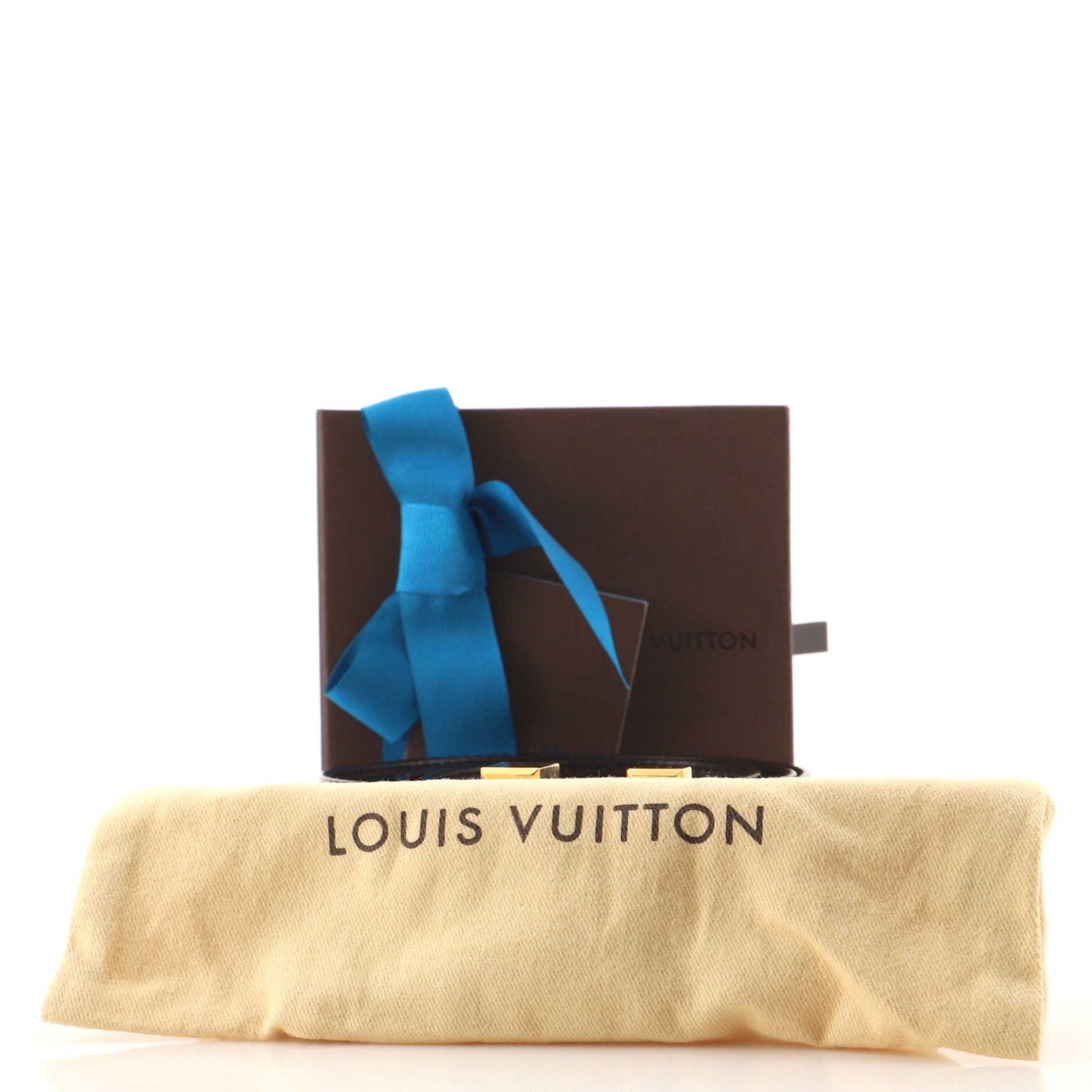 LV Facettes Belt Monogram Vernis Wide 85