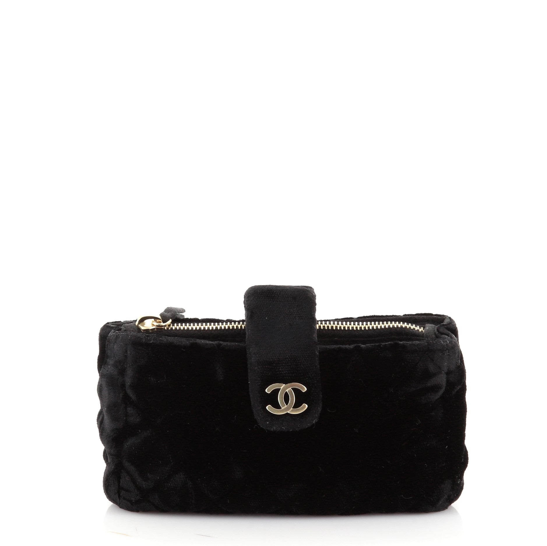 Chain Phone Holder Crossbody Bag Quilted Velvet Mini