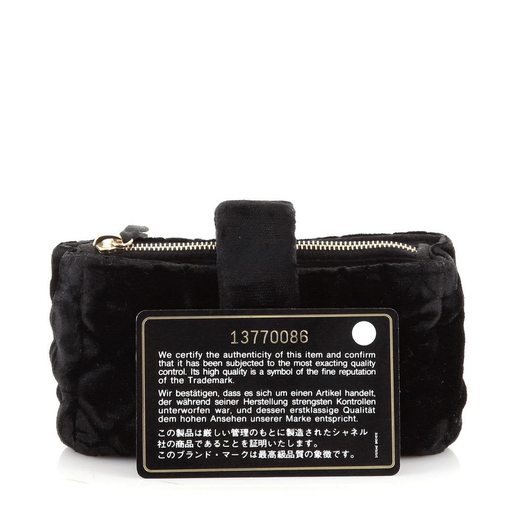 Chain Phone Holder Crossbody Bag Quilted Velvet Mini