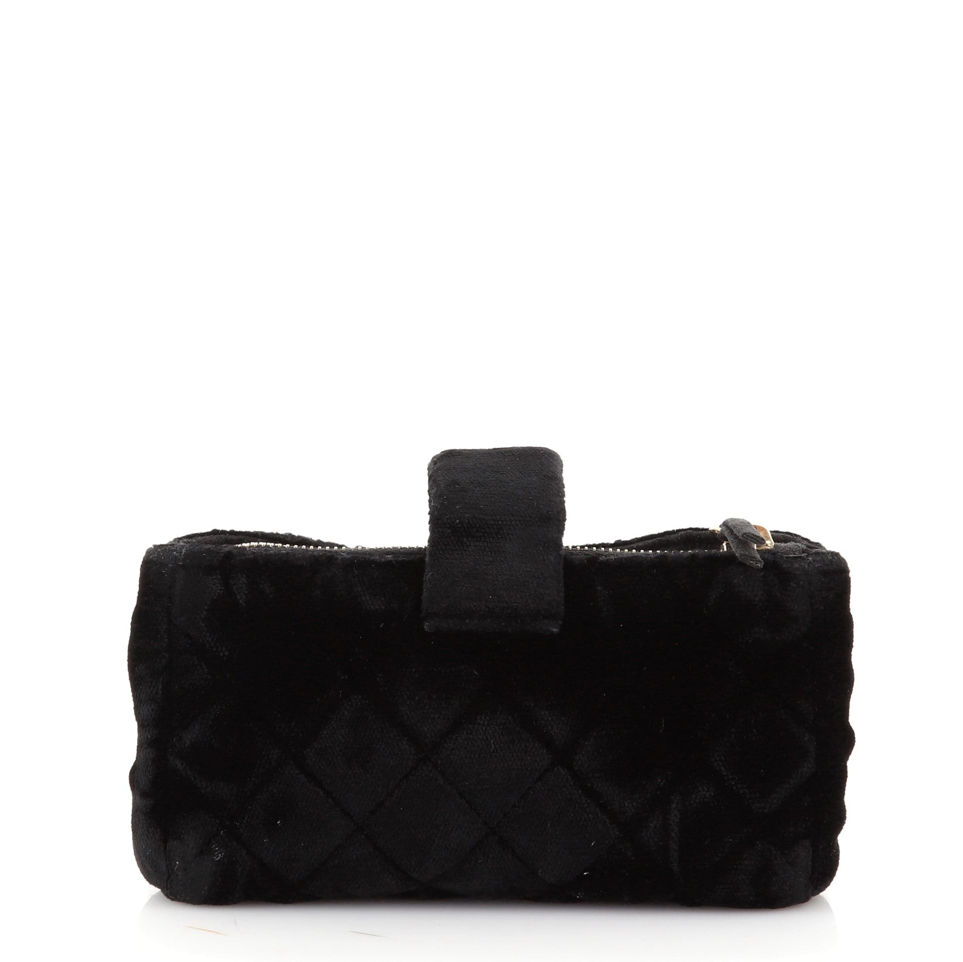 Chain Phone Holder Crossbody Bag Quilted Velvet Mini