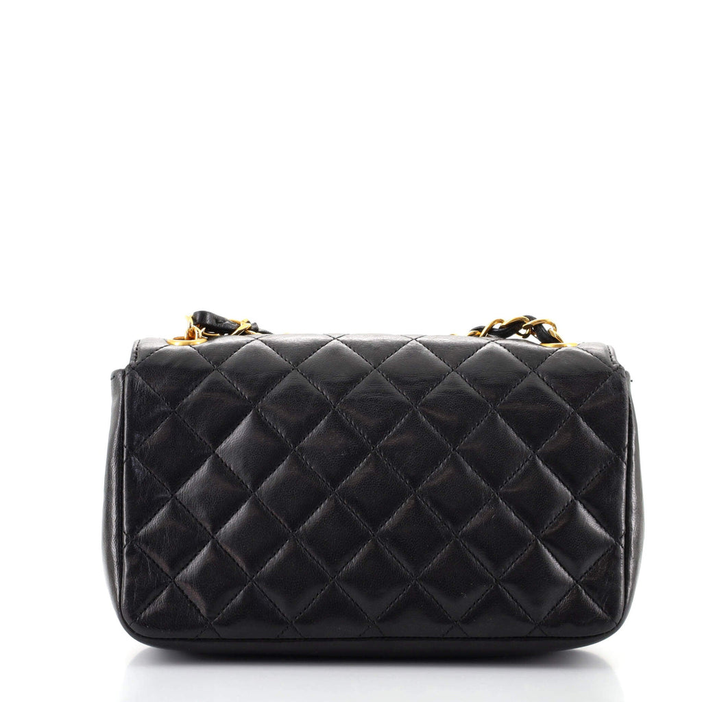 Vintage CC Chain Flap Bag Quilted Lambskin Mini
