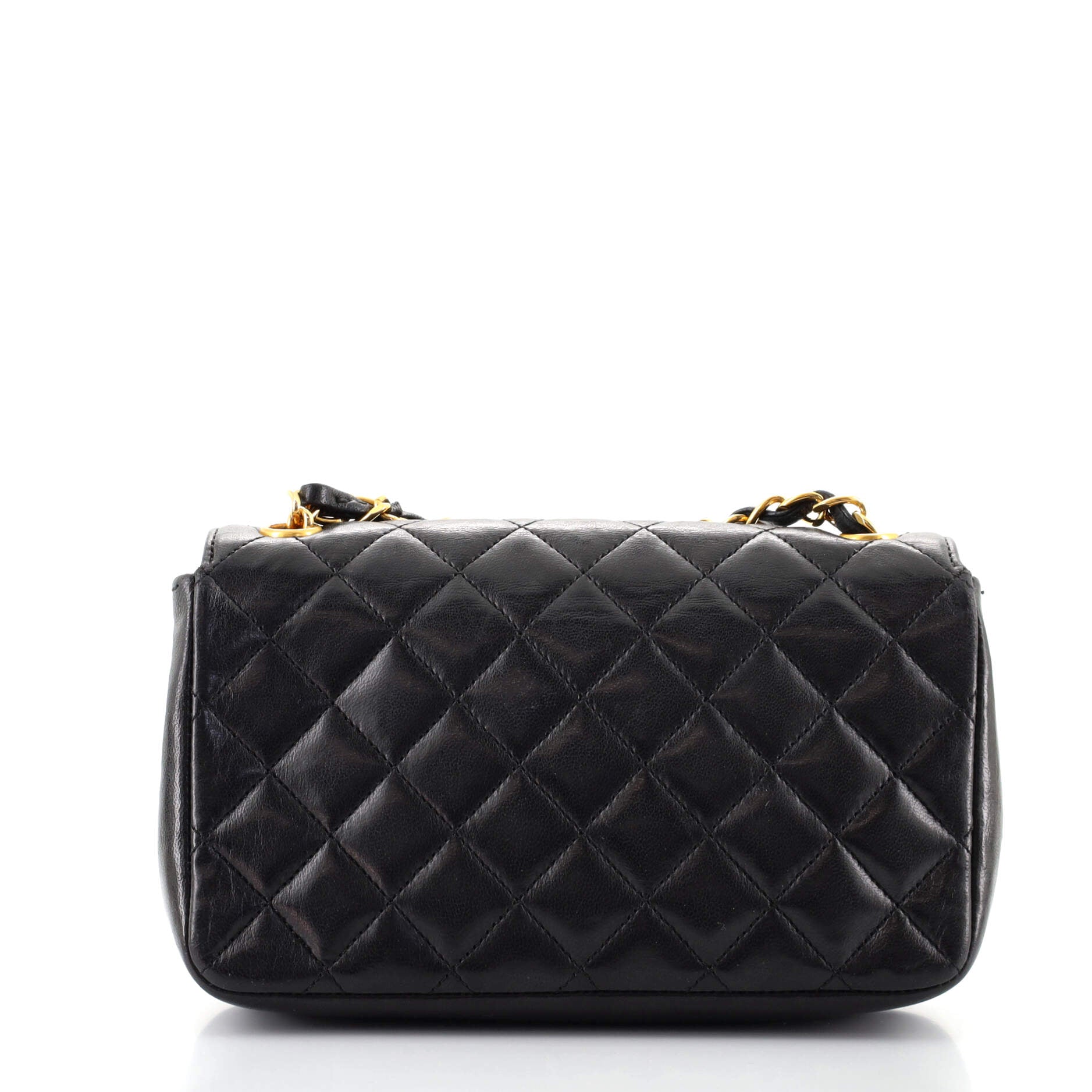 Vintage CC Chain Flap Bag Quilted Lambskin Mini