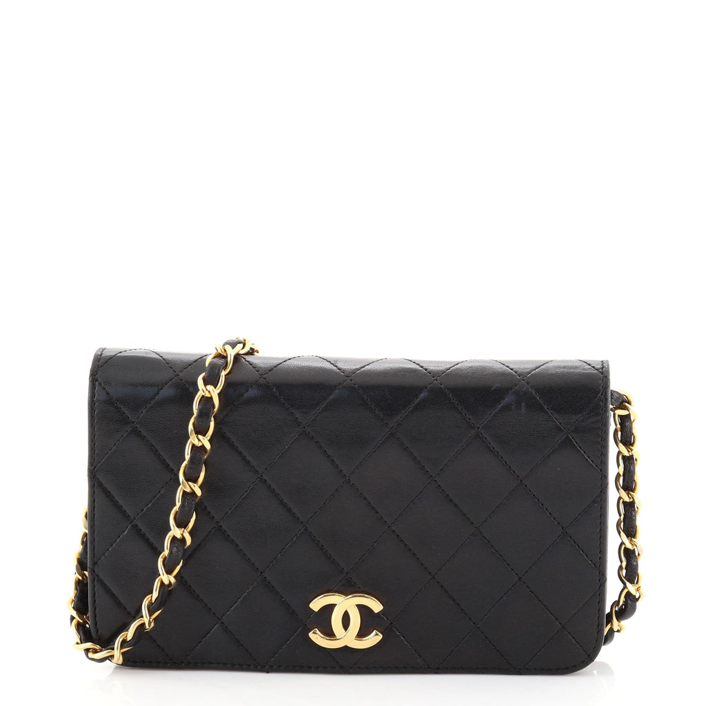 Vintage Full Flap Bag Quilted Lambskin Mini