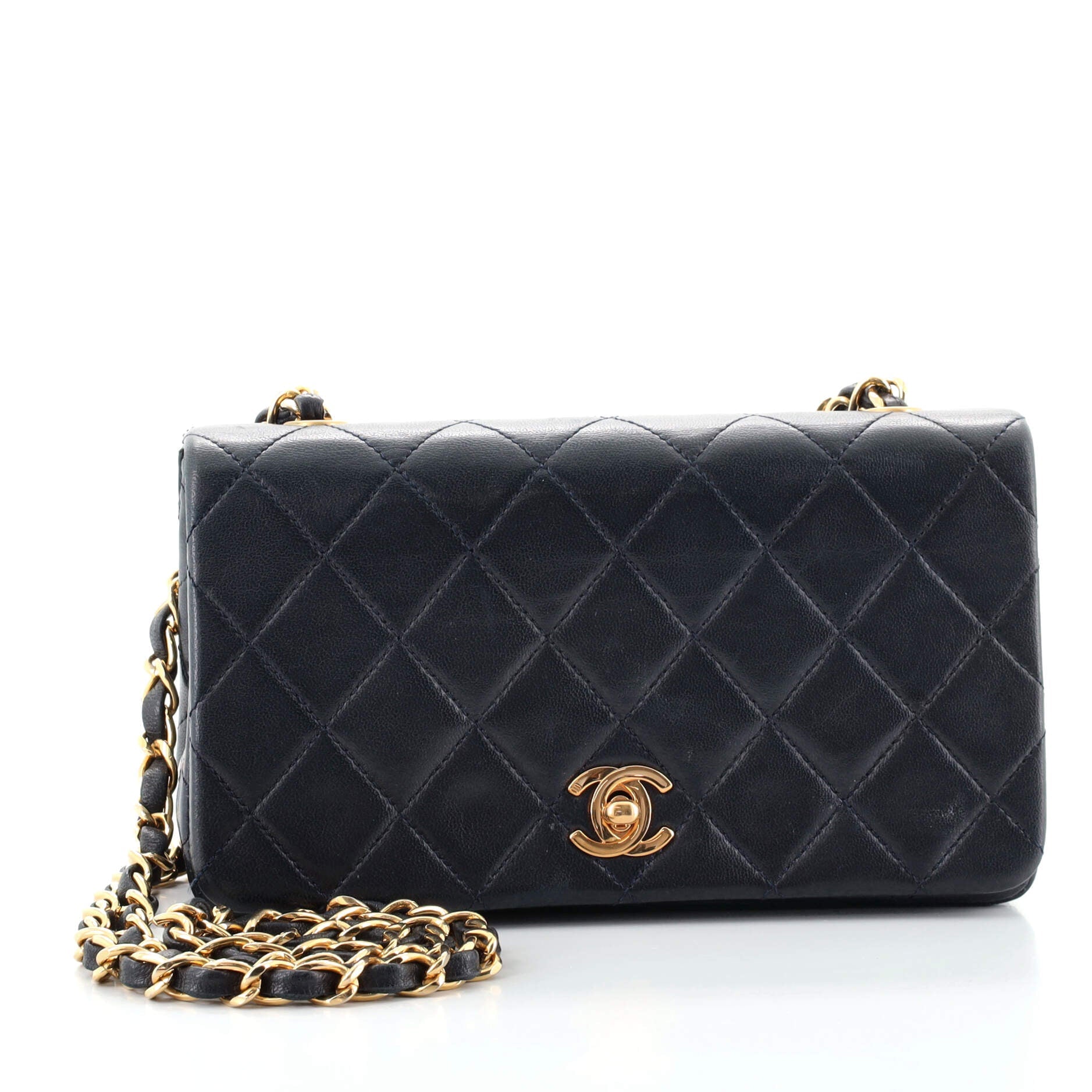Vintage Full Flap Bag Quilted Lambskin Mini