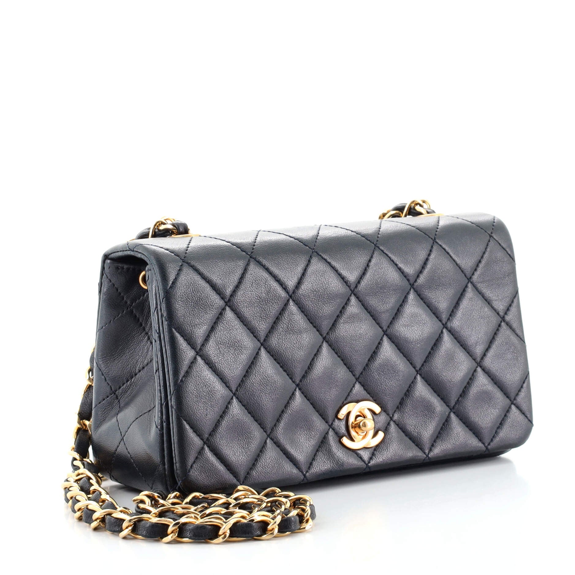 Vintage Full Flap Bag Quilted Lambskin Mini