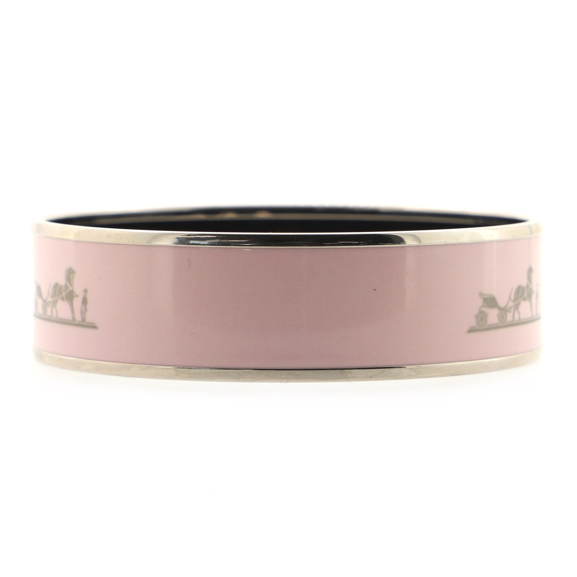 Caleche Bangle Bracelet Enamel Wide