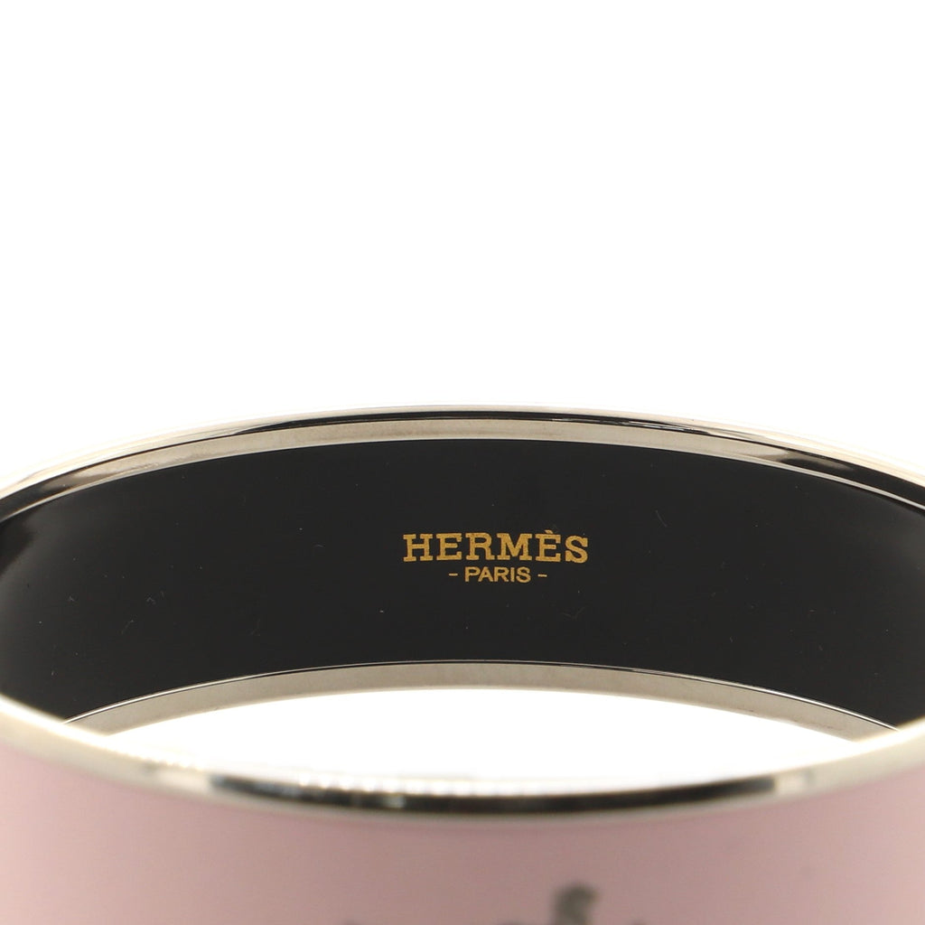 Caleche Bangle Bracelet Enamel Wide