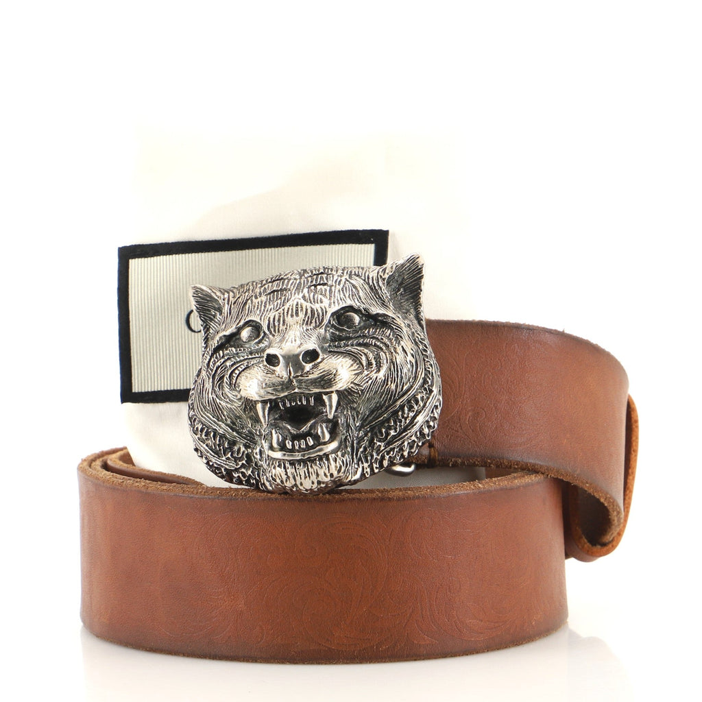 Animalier Belt Leather Wide 90