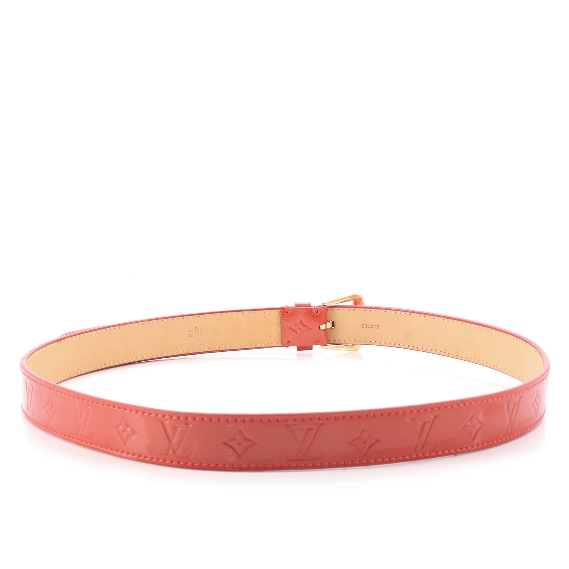 Ceinture Belt Monogram Vernis Medium 90