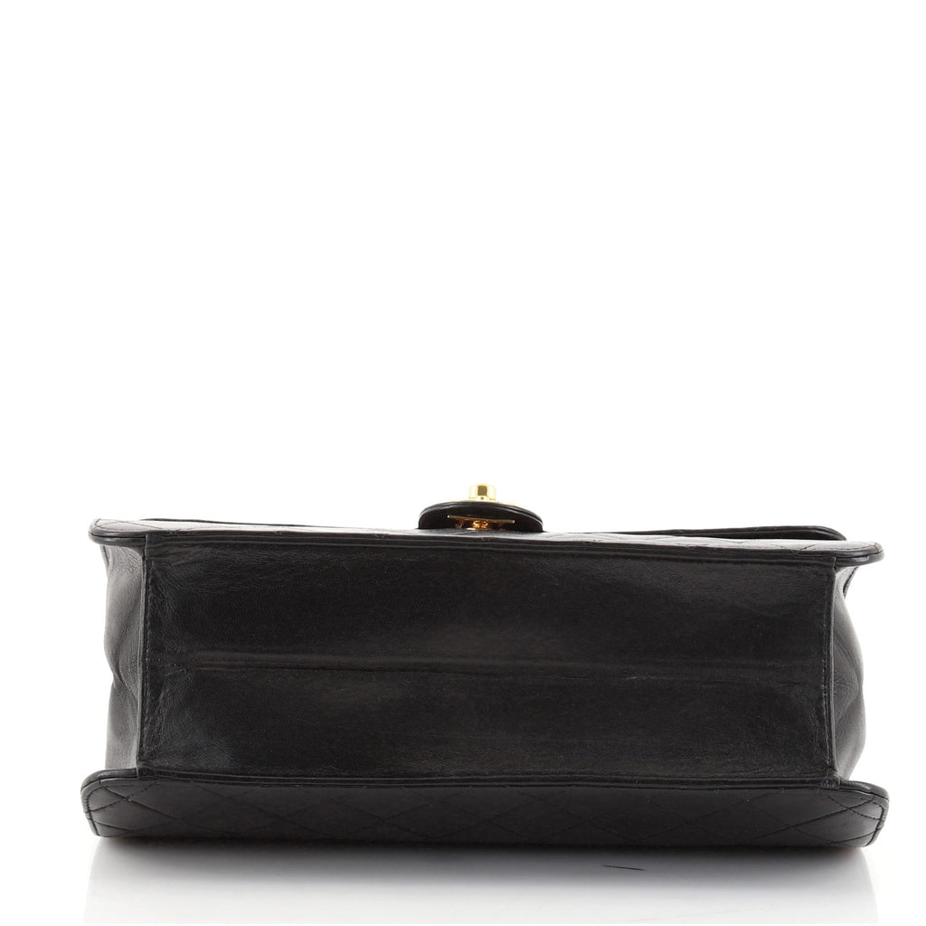 Vintage Clutch with Chain Quilted Leather Medium