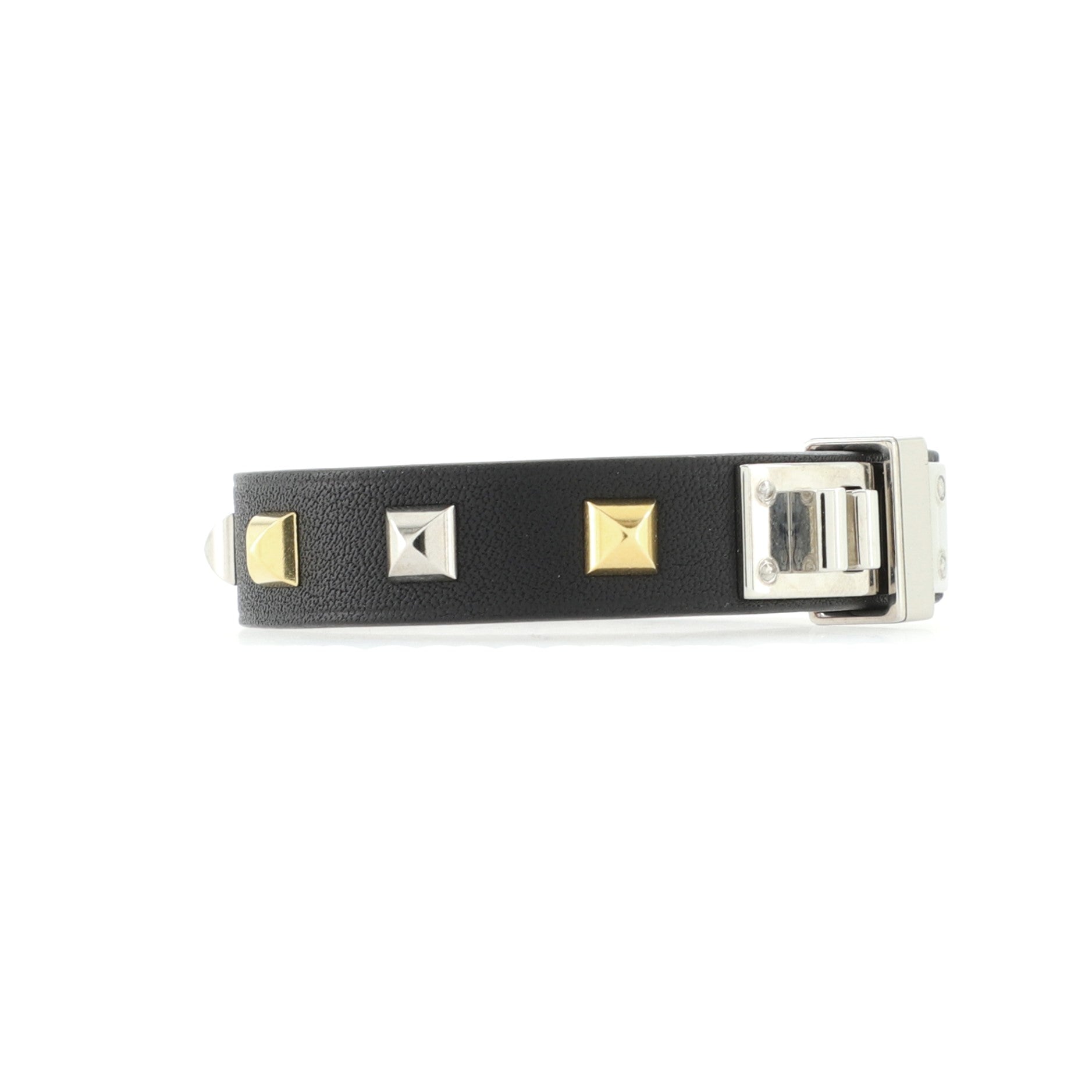 Mini Dog Clous Square Bracelet Leather