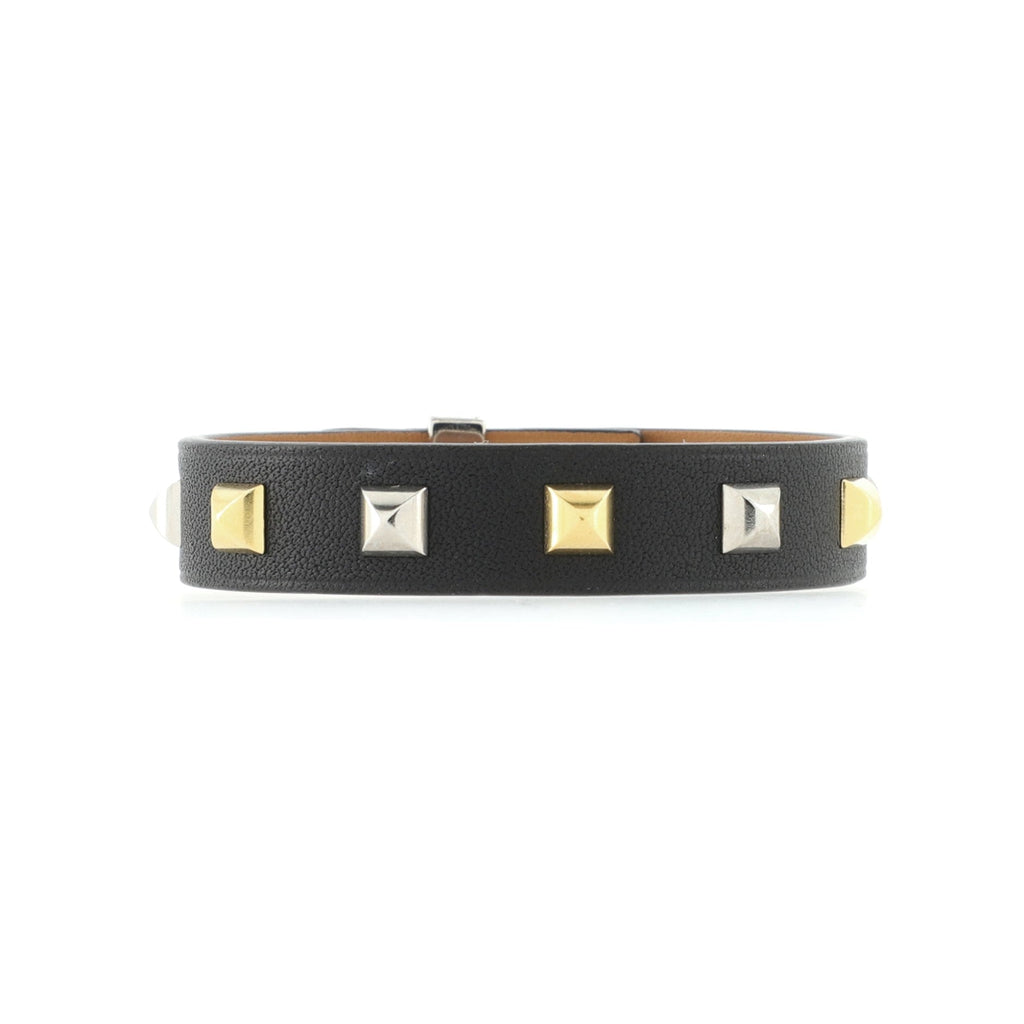 Mini Dog Clous Square Bracelet Leather
