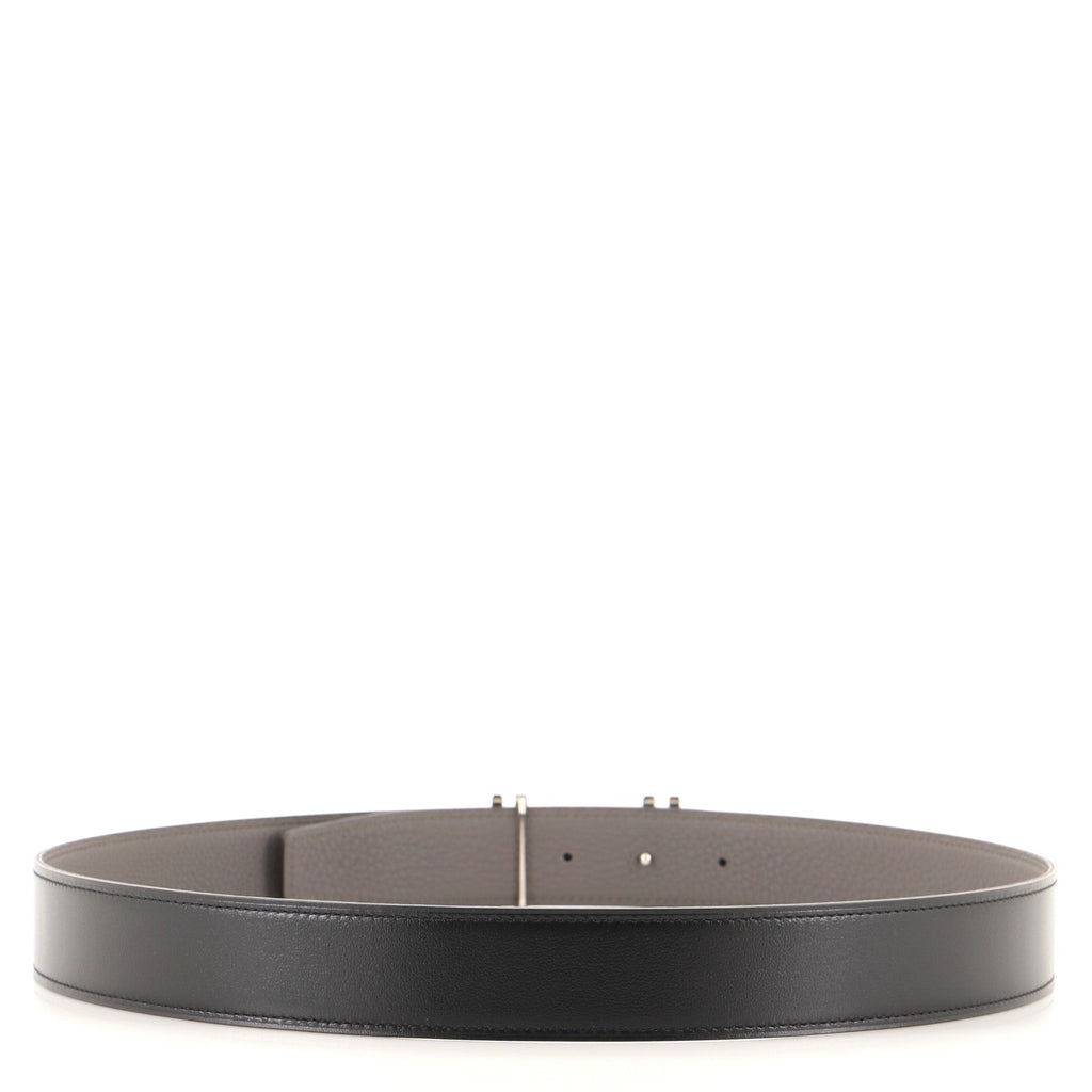 H Au Carre Reversible Belt Leather Medium 85