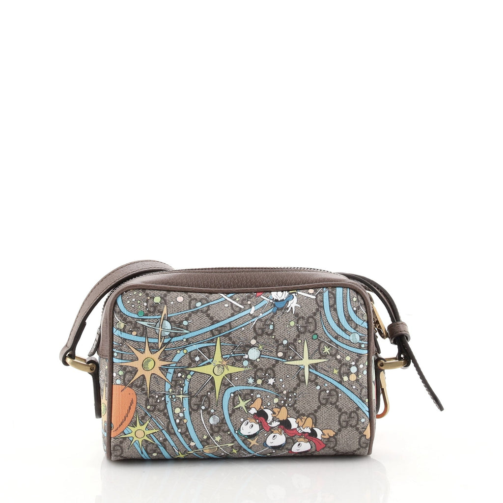 Disney Donald Duck Shoulder Bag Printed GG Coated Canvas Mini