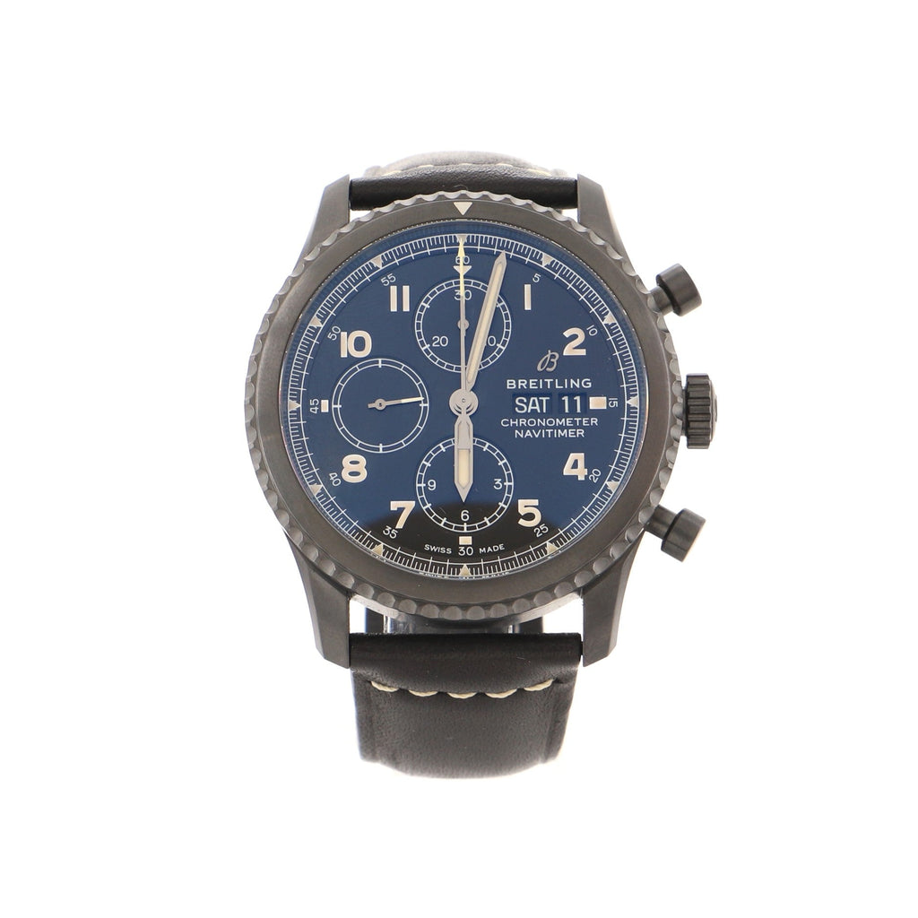 Navitimer 8 Chronograph Automatic Watch DLC Stainless Steel and Leather 43