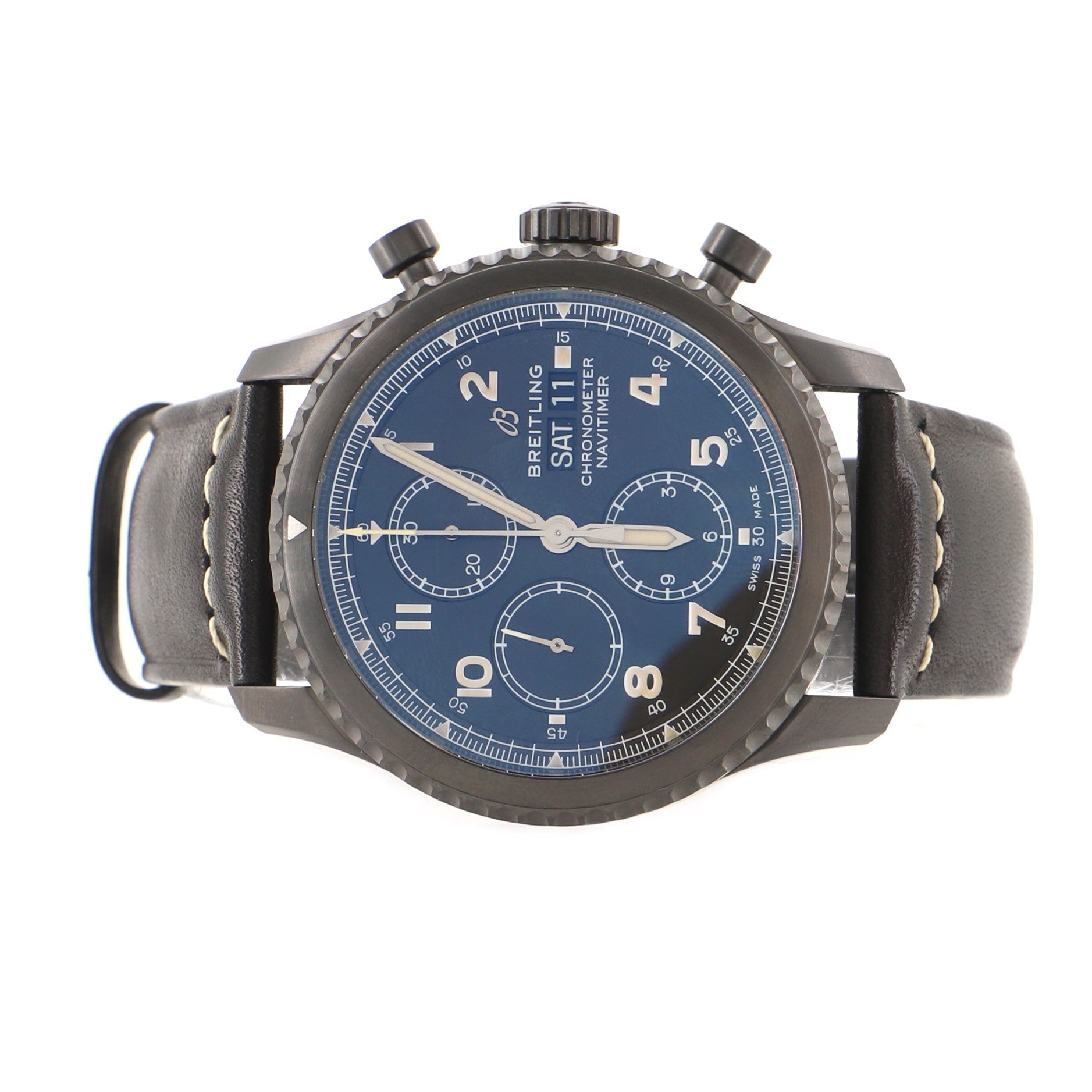 Navitimer 8 Chronograph Automatic Watch DLC Stainless Steel and Leather 43
