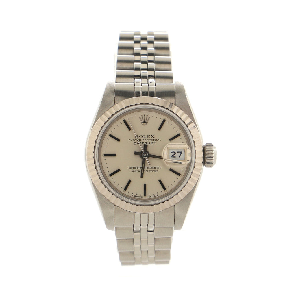 Oyster Perpetual Datejust Automatic Watch Stainless Steel and White Gold 26