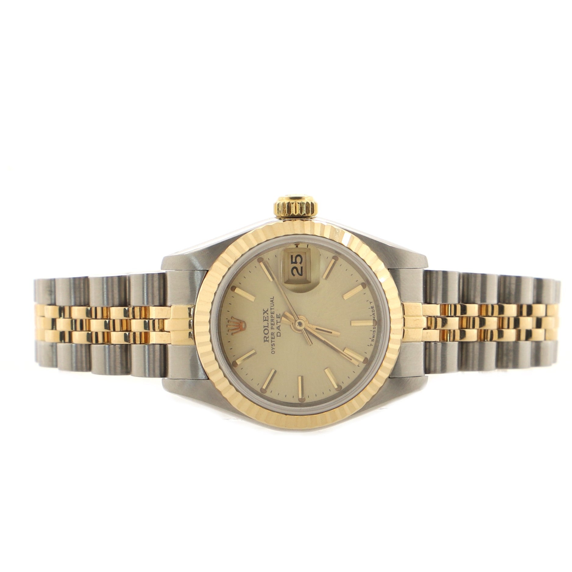 Oyster Perpetual Datejust Automatic Watch Stainless Steel and Yellow Gold 26