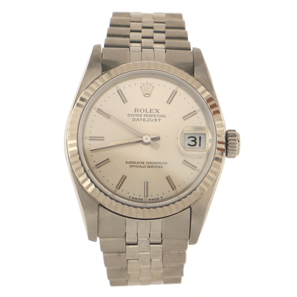 Oyster Perpetual Datejust Automatic Watch Stainless Steel and White Gold 31