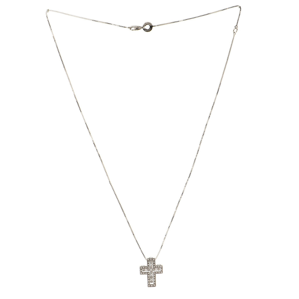 Belle Epoque Pendant Necklace 18K White Gold with Diamonds