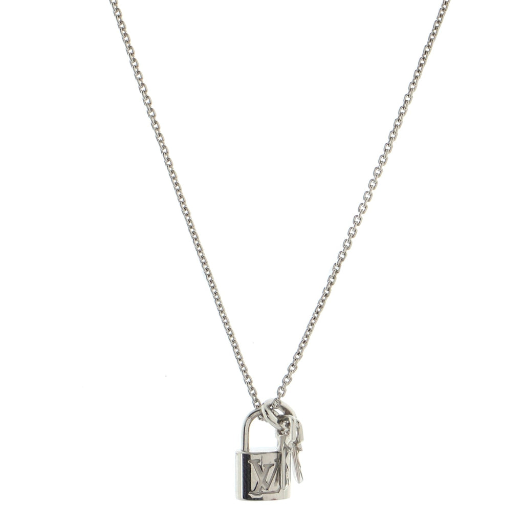 Lockit Pendant Necklace 18K White Gold