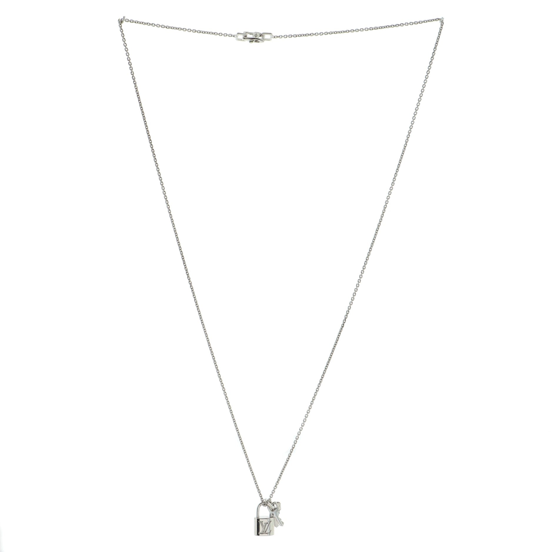 Lockit Pendant Necklace 18K White Gold