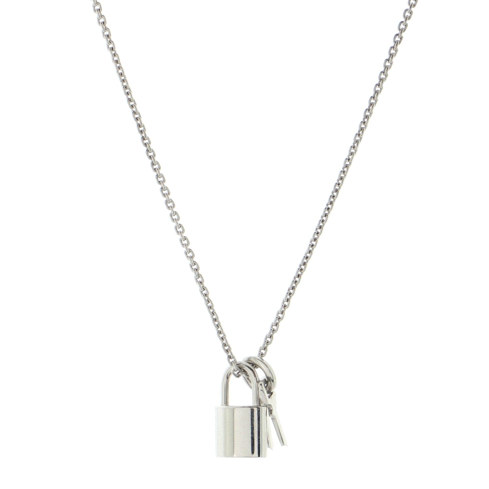 Lockit Pendant Necklace 18K White Gold