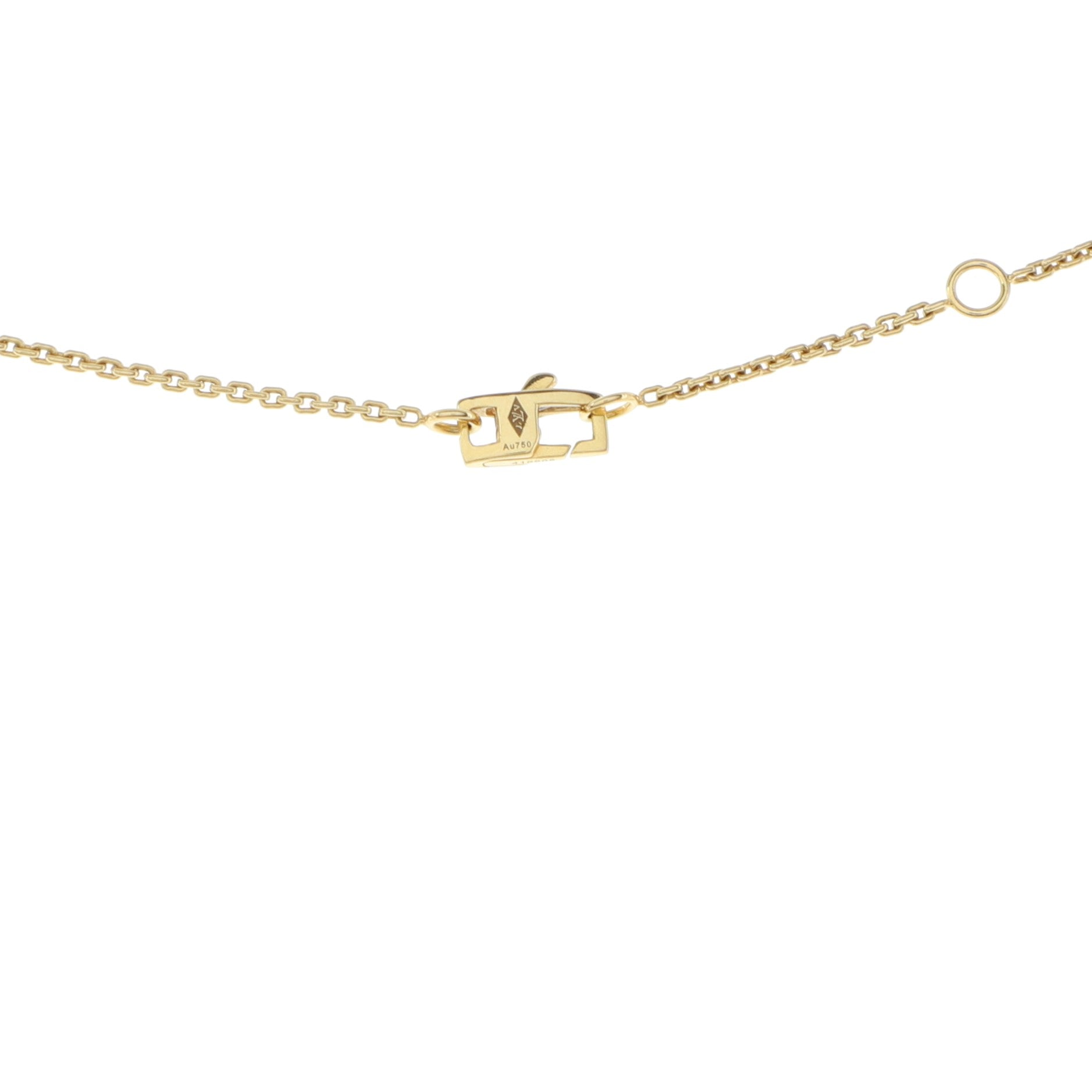 Monogram Idylle Pendant Necklace 18K Yellow Gold with Diamond