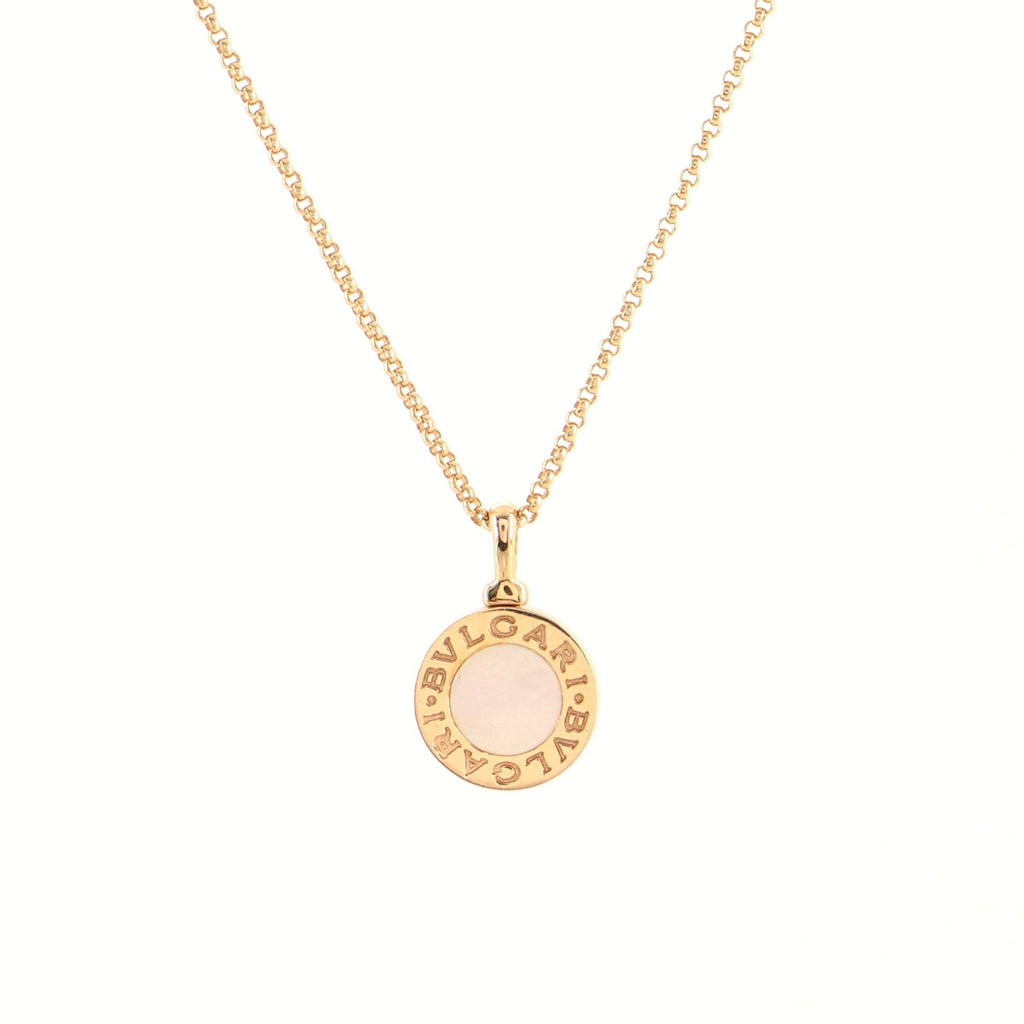 Bvlgari Bvlgari Pendant Necklace 18K Rose Gold with Mother of Pearl