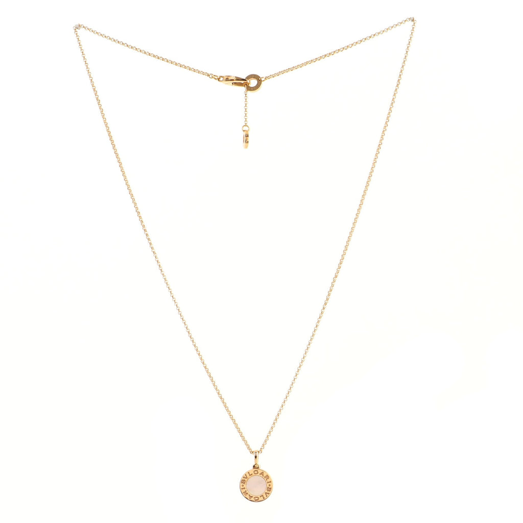 Bvlgari Bvlgari Pendant Necklace 18K Rose Gold with Mother of Pearl