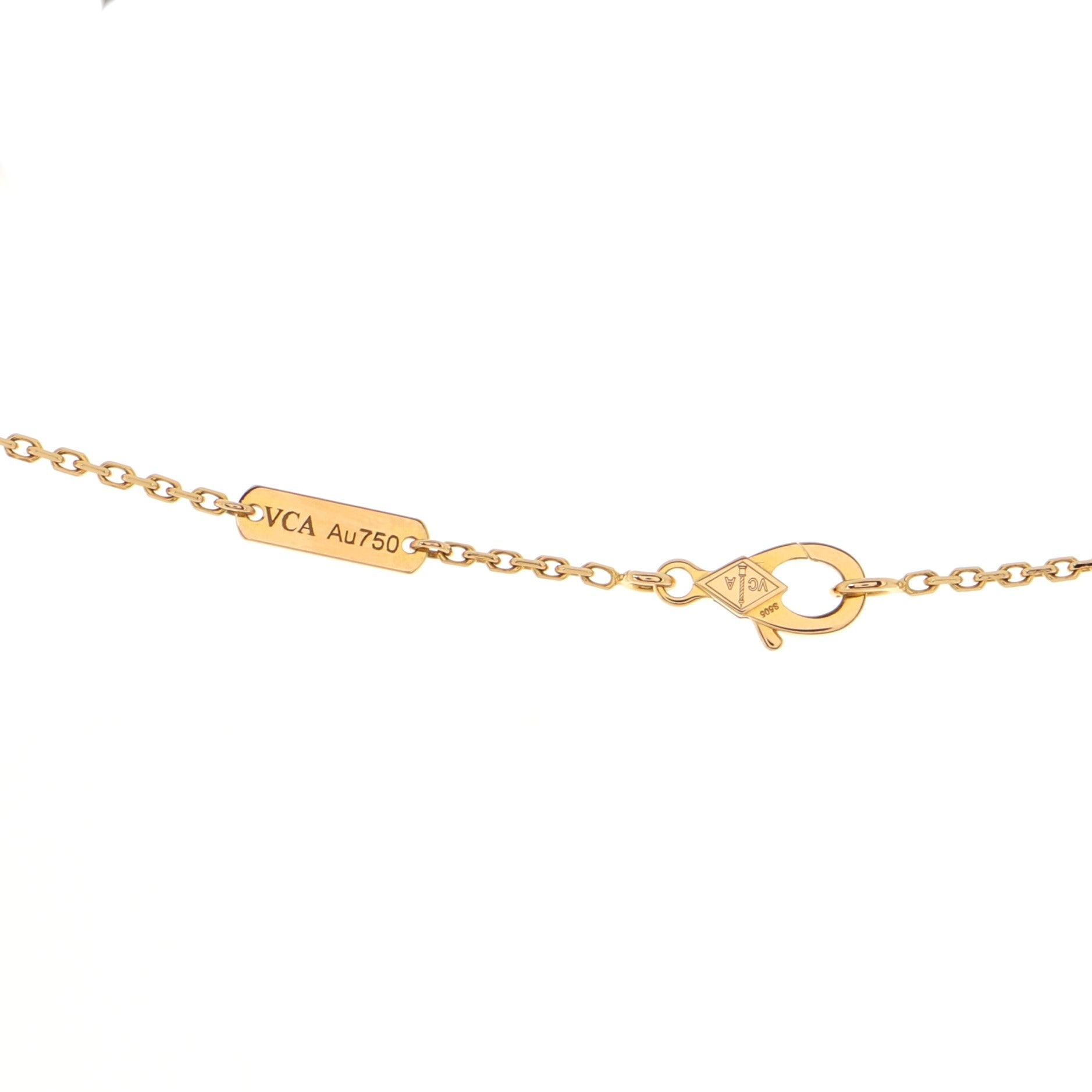 Vintage Alhambra Pendant Necklace 18K Rose Gold