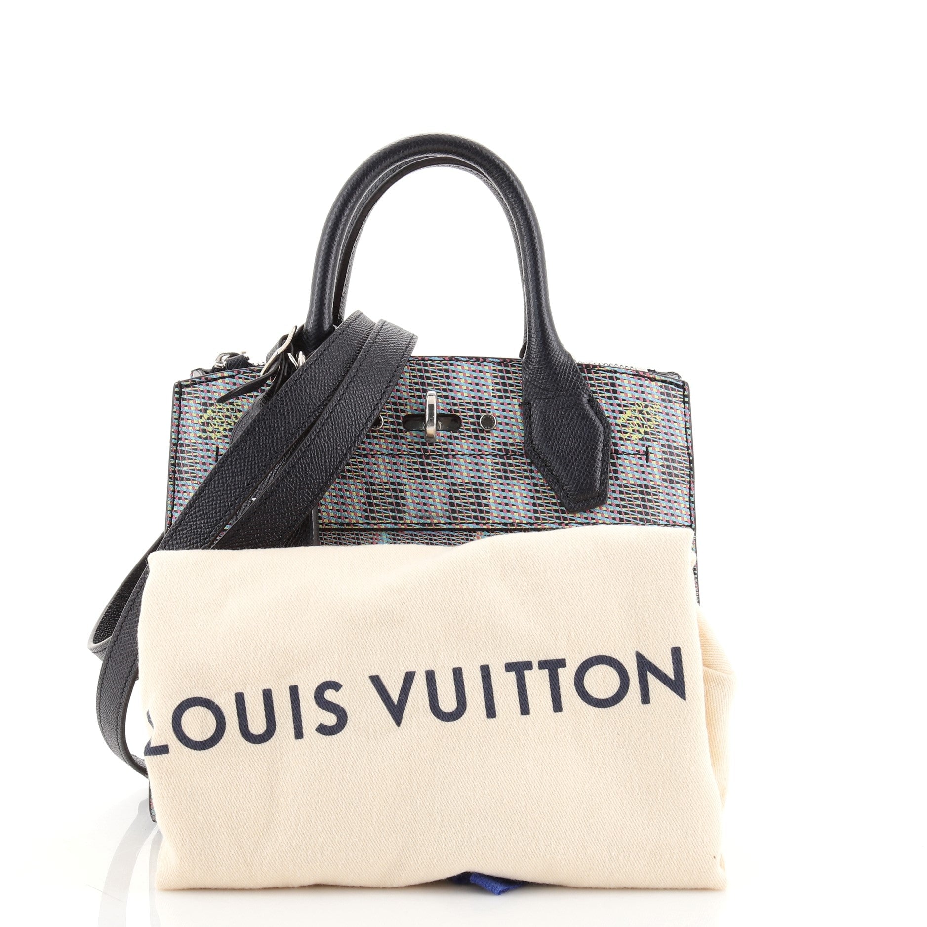City Steamer Damier Monogram LV Pop Canvas Mini