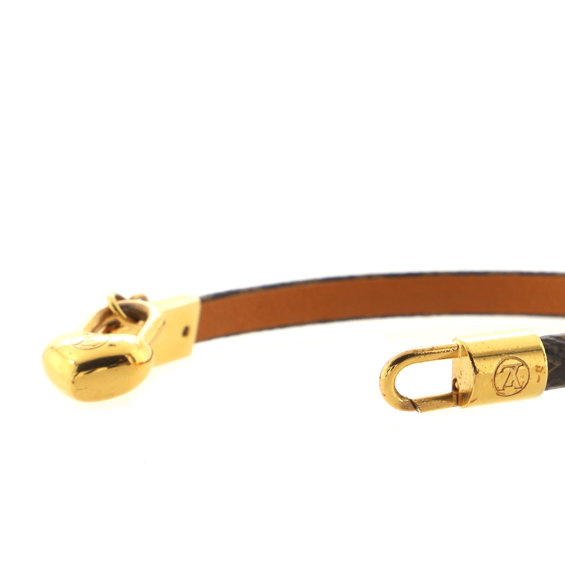Crazy In Lock Bracelet Monogram Canvas with Metal