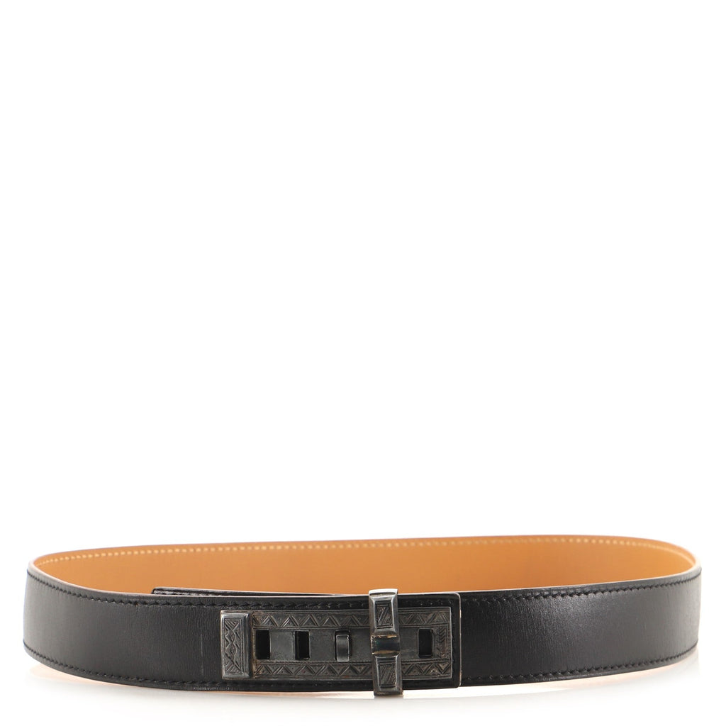 Touareg Tribe Collier de Chien Buckle Reversible Belt Leather Medium 65