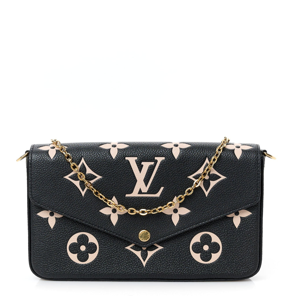Empreinte Monogram Giant Felicie Pochette Black Beige