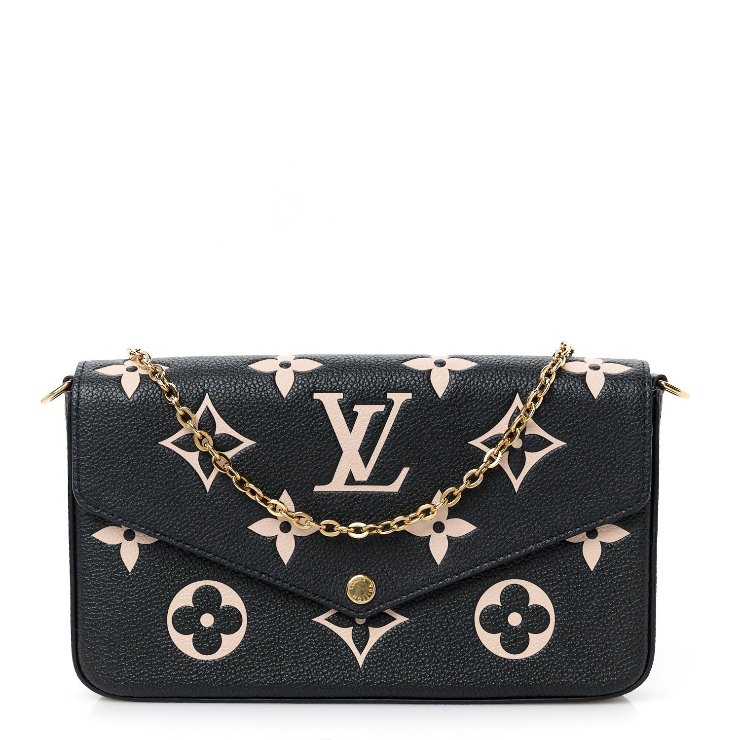 Empreinte Monogram Giant Felicie Pochette Black Beige